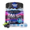 EAA Gummies Supplements, All 9 Essential Amino Acids Supplement, BCAA Amino Acids Gummies for Men Women│Branched-Chain Aminos & Electrolyte Hydration Gummies│Gluten Free, Raspberry Flavor, Vegan, 60ct