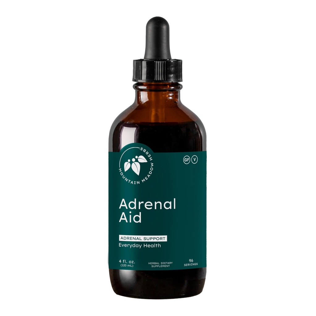 Mountain Meadow Adrenal Aid - 4oz - Adrenal System Support - Contains Ashwagandha Root and More for Fatigue (Original Formula)