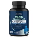 DRFOSTER Probiotics for Men Digestive Health, 120 Billion CFUs Mens Probiotic with Enzymes & Prebiotics & Saw Palmetto & Cranberry for Gut, Prostate & Urinary Tract Health, Shelf Stable, 180 Capsules