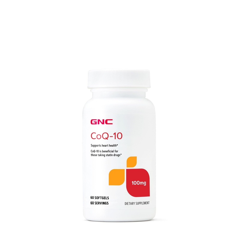 GNC CoQ10 100mg Supplement, Supports Heart Health, 60 Servings
