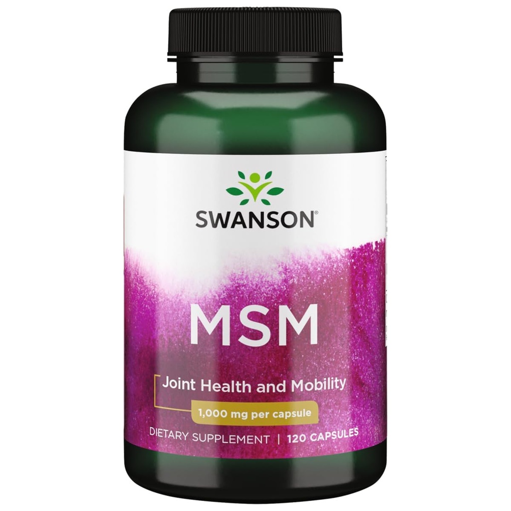Swanson Msm 1000 Milligrams 120 Capsules