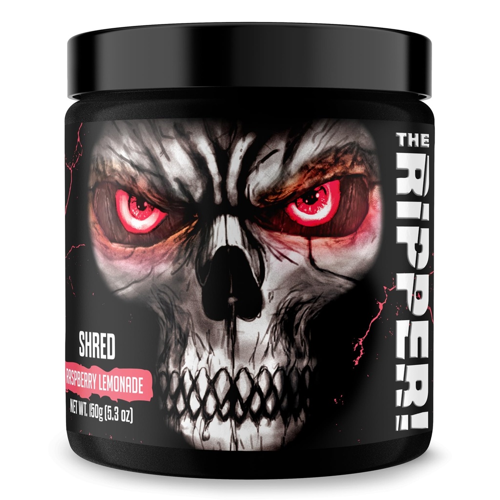 JNX SPORTS The Ripper! Fat Burner for Men & Women – Shredding Thermogenic Fat Burner, Pre-Workout & Appetite Suppressant –Raspberry Lemonade, 30 Servings