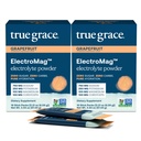 True Grace ElectroMag - 16 Stick Packs (Pack of 2) - Grapefruit - Electrolyte Powder for Rapid Hydration - Sodium, Potassium, Magnesium & Cordyceps - Zero Sugar & Carbs - Non-GMO - 32 Total Servings