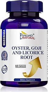 Oyster, Goji & Licorice Root Complex, GMP, Natural Product Assn Certified, Made in USA - 60 Capsules