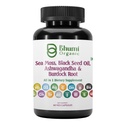 Sea Moss Black Seed Oil Ashwagandha Turmeric Bladderwrack Burdock & Vitamin C Vitamin D3 with Elderberry Manuka Dandelion Yellow Dock Iodine Chlorophyll ACV