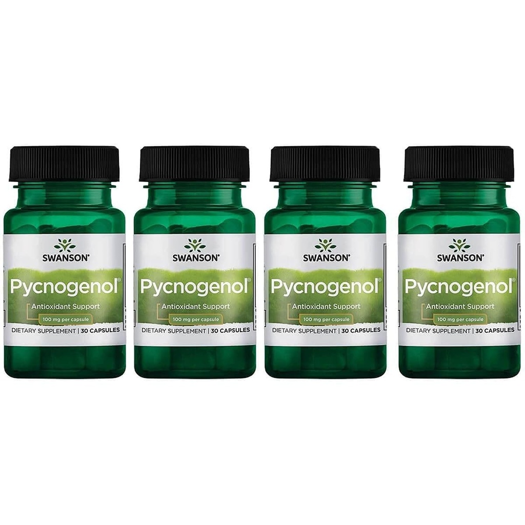 Swanson Pycnogenol 100 Milligrams 30 Capsules 4 Pack