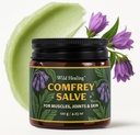 Wild Healing Comfrey Salve – Concentrated Herbal Balm with Arnica, Magnesium & MSM – Soothing Botanical Cream for Joints, Muscles & Dry Skin – 4.23 oz