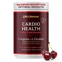 Life's Fortune 5000mg L- Arginine Supplement Powder & 1000mg L-Citrulline, High Potency Nitric Oxide Health Booster, Endurance, Workout Performance, Cherry Flavor (30 Servings)