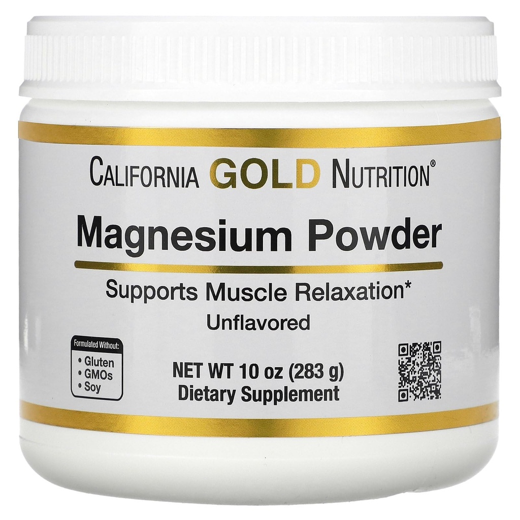 Magnesium Powder Beverage, as Magnesium Citrate, Unflavored, Pure Powder, 10 oz (283 g)