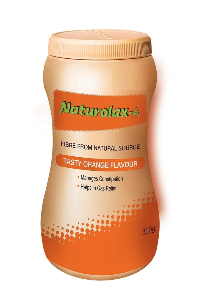 RJ Naturolax-A Isabgol Husk Powder, Orange, 300 GMS