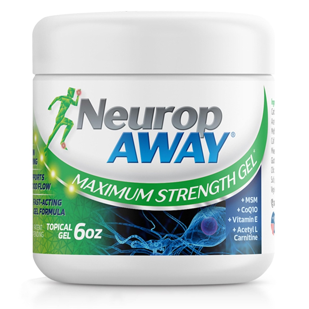 NeuropAWAY® Maximum Strength Gel, for Nerve discomfort, Burning, Tingling, and Numbness 6oz