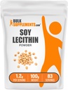 BulkSupplements.com Soy Lecithin Powder - Lecithin Supplement, Nutritional Supplement, Food Grade - Gluten Free, 1.2g per Serving, 100g (3.5 oz) (Pack of 1)
