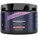 Zeal Magnesium + L-Theanine Drink Mix Powder – Mag Complex with Glycinate, Malate, Citrate and L-Theanine | Supports Sleep, Calm & Relaxation | Non-GMO, Third Party Tested | Peach Mango | 30 Servings