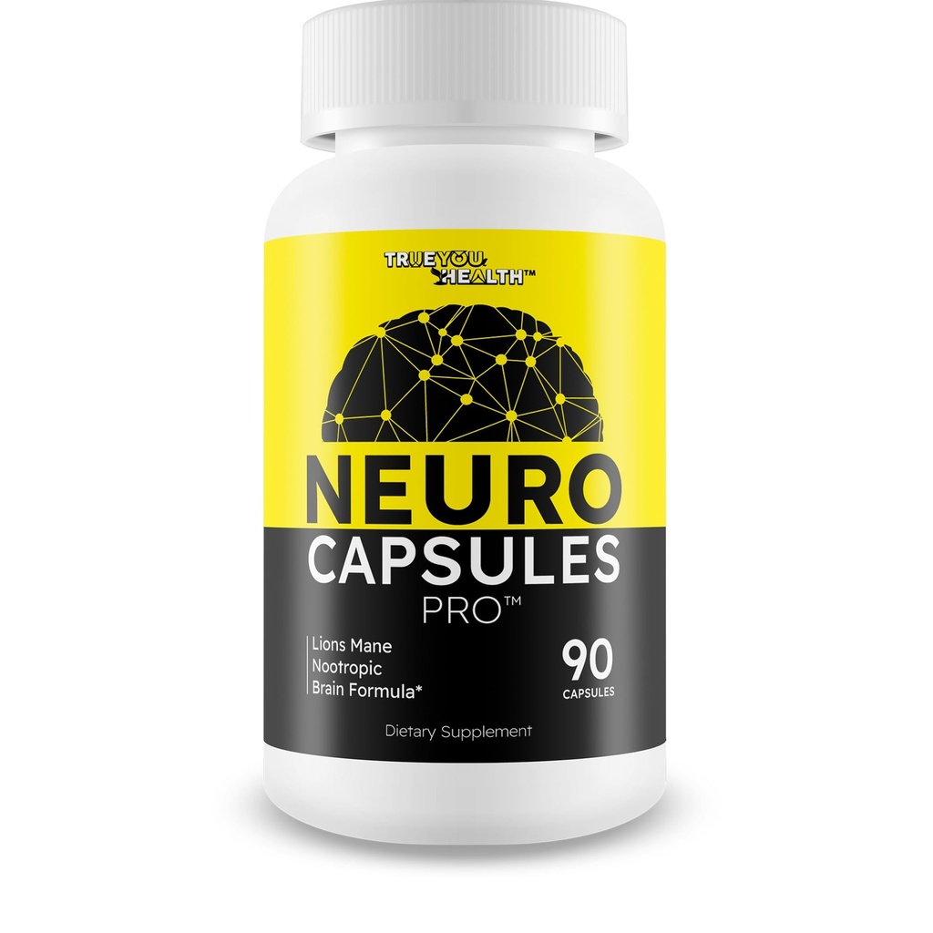 Neuro Capsules Pro Brain Flow - Nootropic Mind and Memory Support & Circulation Supplement - Memory Lift Focus Pills - Mind Nerve Freedom Ageless Brain Nectar Gold Brain Support Clear Flux Blood Flow