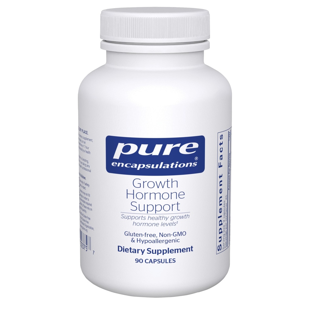 Pure Encapsulations Growth Hormone Support - Arginine & Ornithine Amino Acid Blend - Supports Healthy Hormone Balance - Muscles & Training Support - Gluten-Free & Non-GMO - 90 Capsules