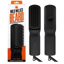Wild Willies Beard Straightener for Men - 3 Temperature Settings, Tourmaline Ceramic Heated Beard Brush & Hot Comb - Portable, Ionic Technology, Coarse & Curly Hair, 400F - Grooming Tool