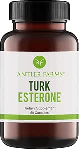 Antler Farms - 100% Pure Turkesterone, 60 Capsules, 500mg – Ajuga Turkestanica Extract Std. to 10% Turkesterone, Men’s Health Support Powerful Antioxidant Supplement