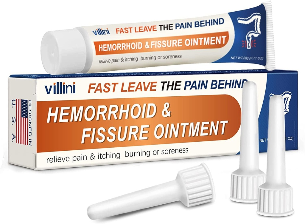 Hemorrhoid Cream for Relief – Fast-Absorbing with Soothing Aloe & Witch Hazel