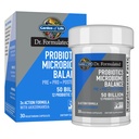 Garden of Life Dr. Formulated Microbiome Balance Probiotics with Pre, Pro & Postbiotics – 12 Probiotic Strains, Digestive Health, Immune Support, Non-GMO, Gluten-Free, 30 Vegetarian Capsules
