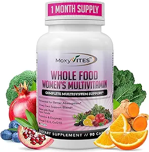 Methylated Multivitamin for Women with Iron - Womens Multivitamin with 44 Organic Whole Food & Fermented Nutrients - Daily Vitamin for Women Complete Multisystem Support, 90 Vegan Caps, Non GMO