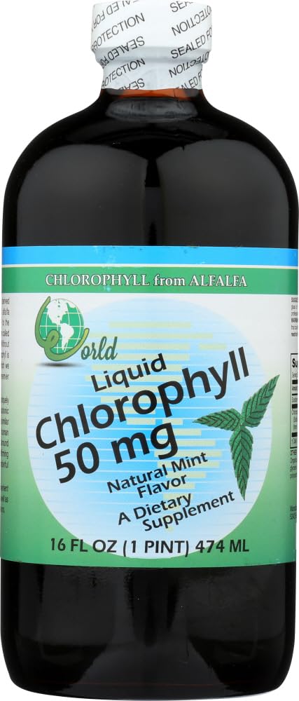Chlorophyll Liquid-50mg/Mint World Organics 16 oz Liquid by World Organics