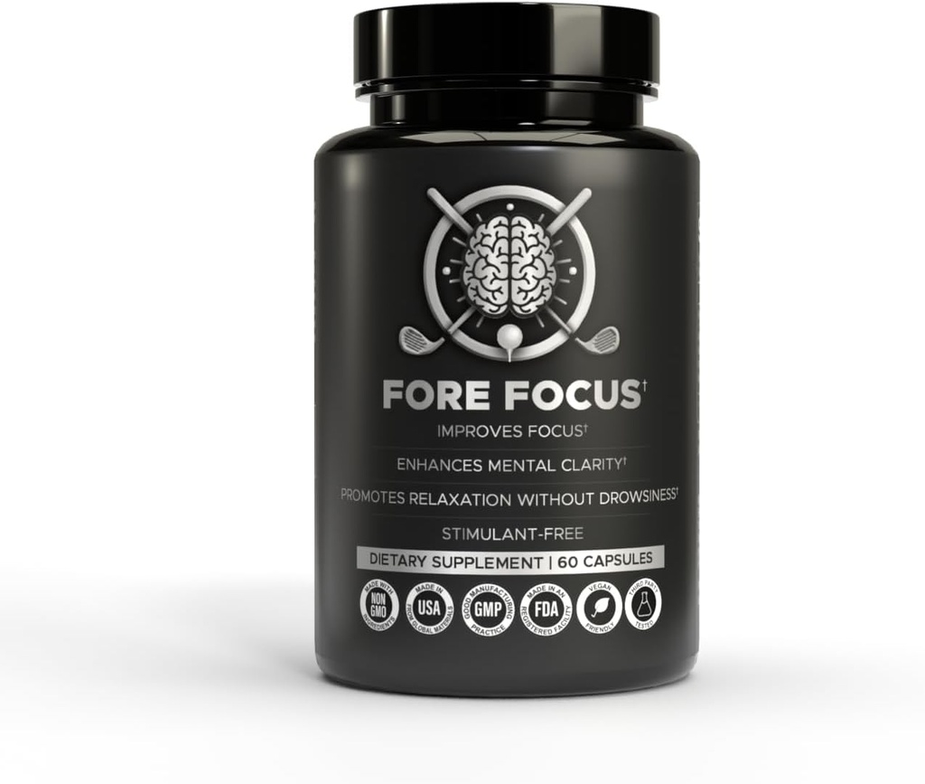 Brain Supplement for Memory and Focus - Mental Focus Supplement - Ashwagandha, L Theanine, Rhodiola Rosea & Ginkgo Biloba - Alpha Brain Supplements for Memory or Focus, Non-GMO, Vegan - 60 Capsules