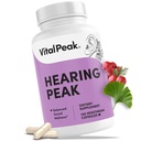 Vital Peak® Hearing Peak - Tinnitus Supplements - Ear Health Supplements for Ringing Ears with Magnesium, Ginkgo Biloba, Green Tea Extract, Niacin, Acetyl L-Carnitine Vegan Gluten Free - 120 Capsules