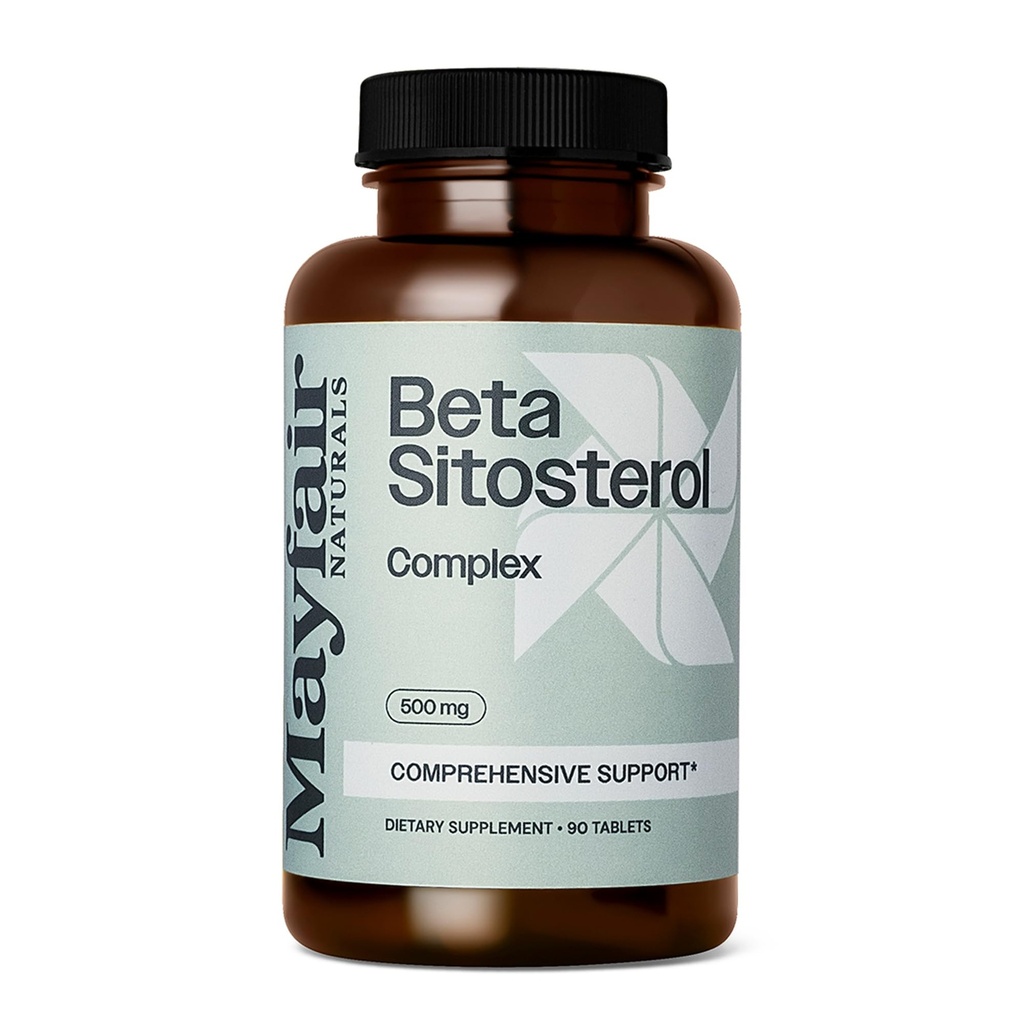 Beta Sitosterol Complex, 500mg, Plant Sourced, 90 Tablets, Comprehensive Support Suplement