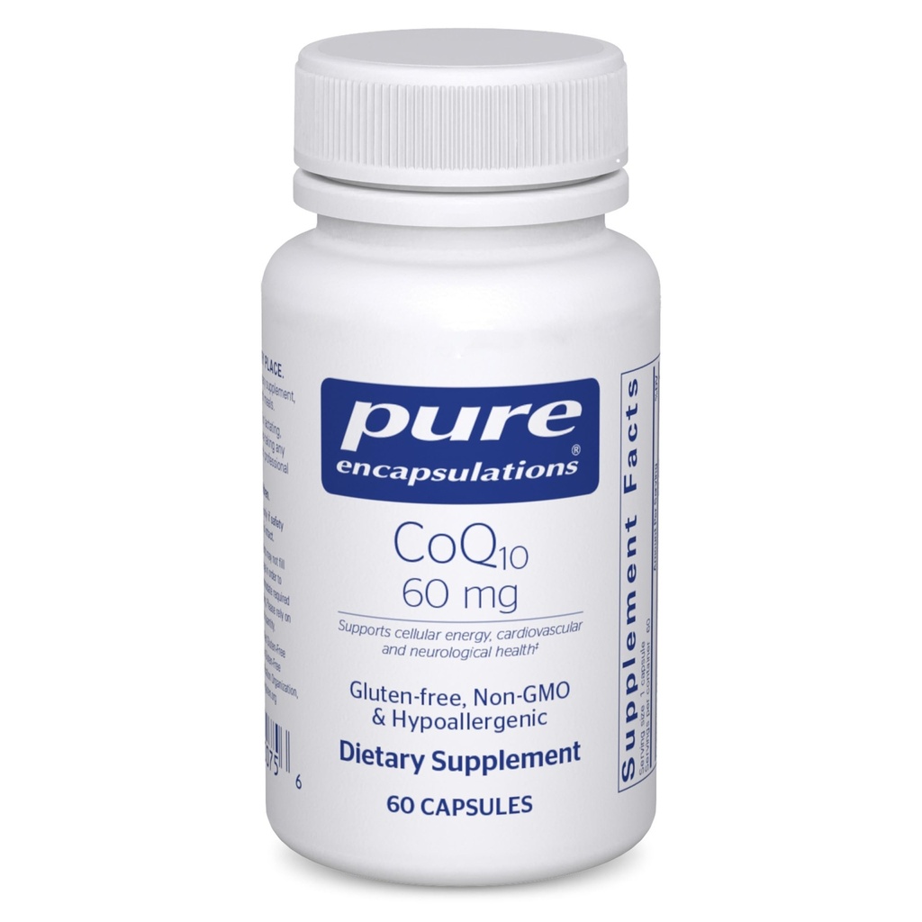 Pure Encapsulations CoQ10 60 mg, 60 Capsules