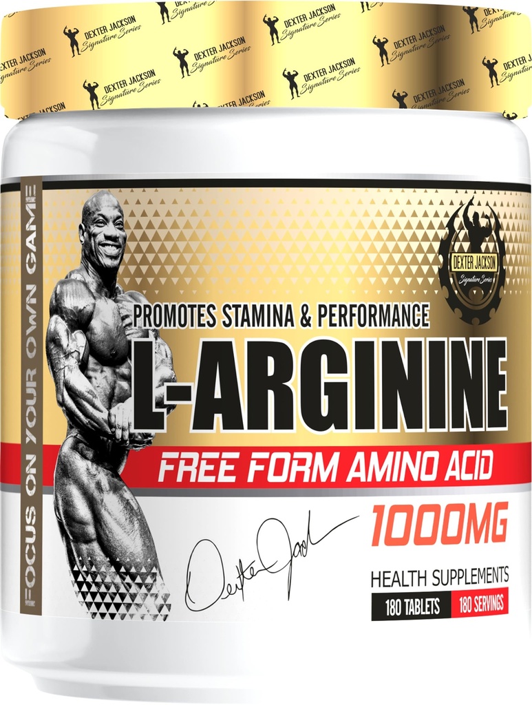 DEXTER JACKSON Gold Series L-Arginine 1000mg |180 Tablets | 180 Serving