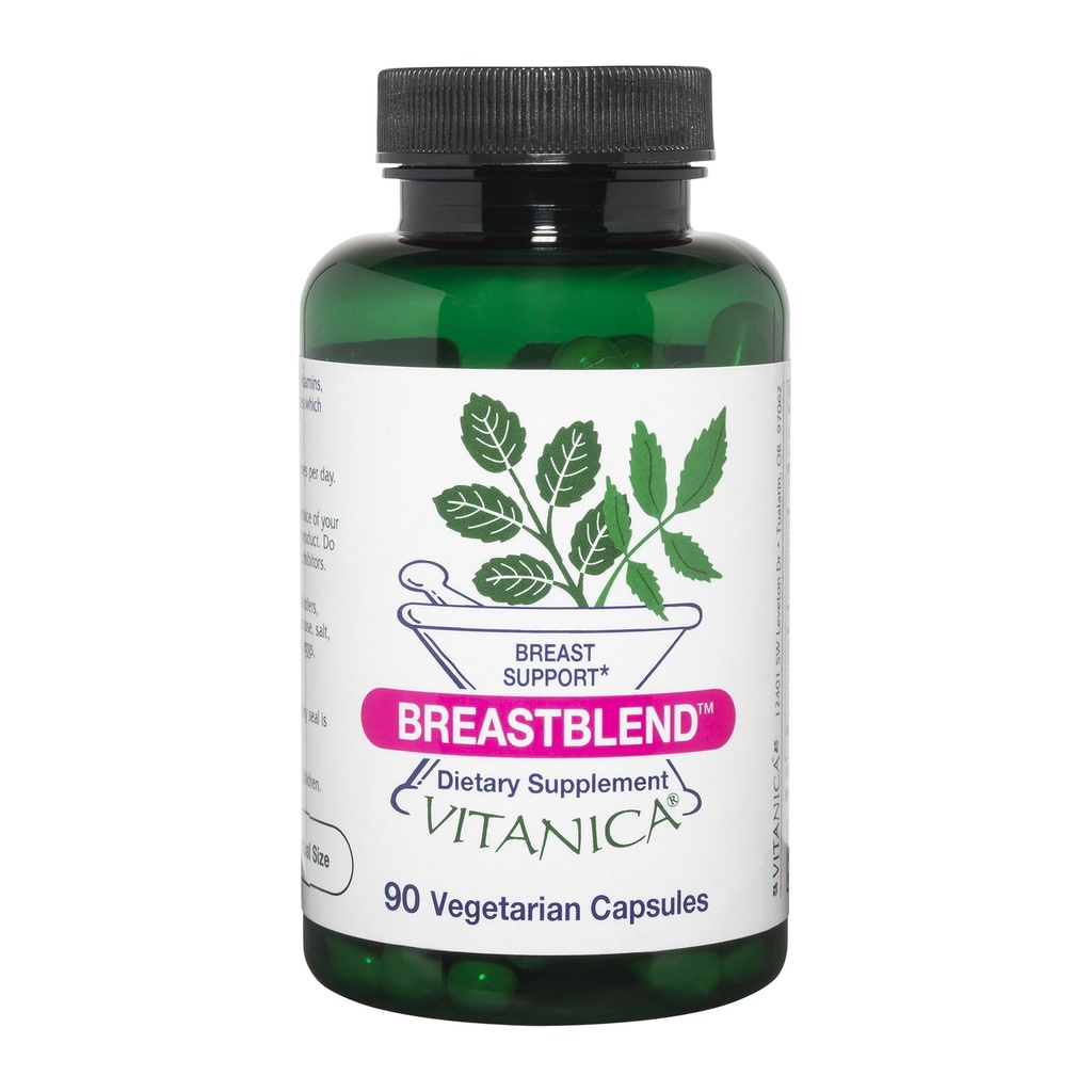 Vitanica BreastBlend, Breast Care Support, Vegan, 90 Capsules