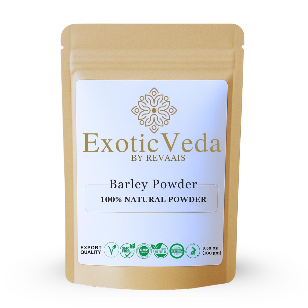 Barley Grass Powder 100g – 100% Pure & Natural Green Superfood – Vegan, Gluten-Free, Non-GMO – Rich in Chlorophyll, Fiber & Antioxidants – Supports Digestion, Energy & Daily Wellness