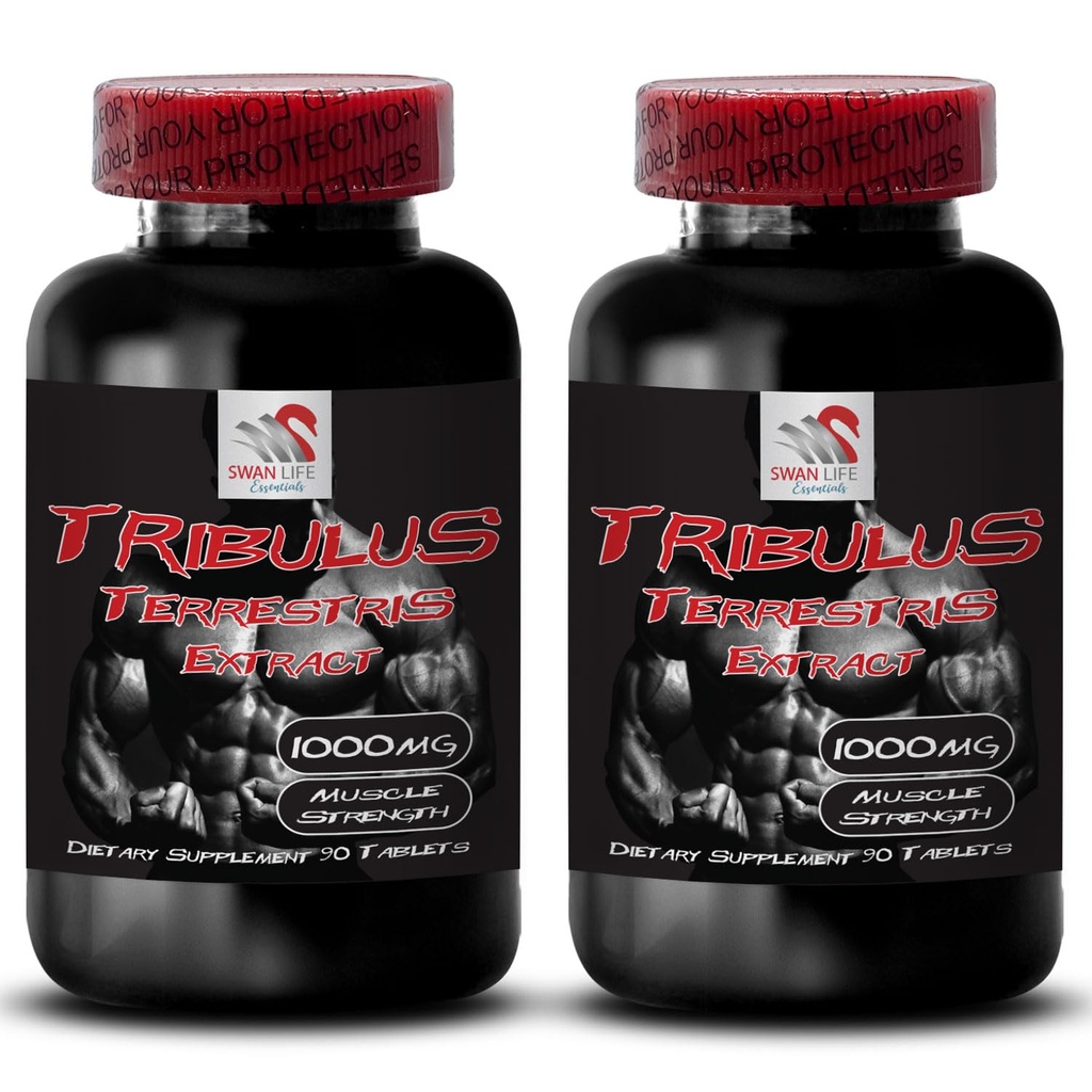 Energy Empowerment Blend - TRIBULUS TERRESTRIS Extract - Natural Muscle Source, Stamina Support Mix, Daily Energy Support, Body Strength Formula, Dynamic Energy System, Active 2 Bottles 180 Tablets