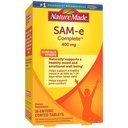 SAM-e Complete 400 mg Tablets, 36 Count Value Size, Supports a Healthy Mood & Joint Comfort