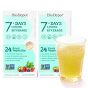 Liquid Probiotics with Prebiotics for Bloating Relief – 7 Day Gut Colon Cleanse & Detox Drink – Daily Digestive Support & Microbiome Balance – Vegan & Gluten-Free (2-Pack)