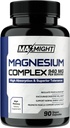 Magnesium Complex, 210 mg Elemental Magnesium, Glycinate, Citrate & Malate, Non-GMO, Max Absorption, Muscle, Mood, Energy, 90 Vegan Capsules
