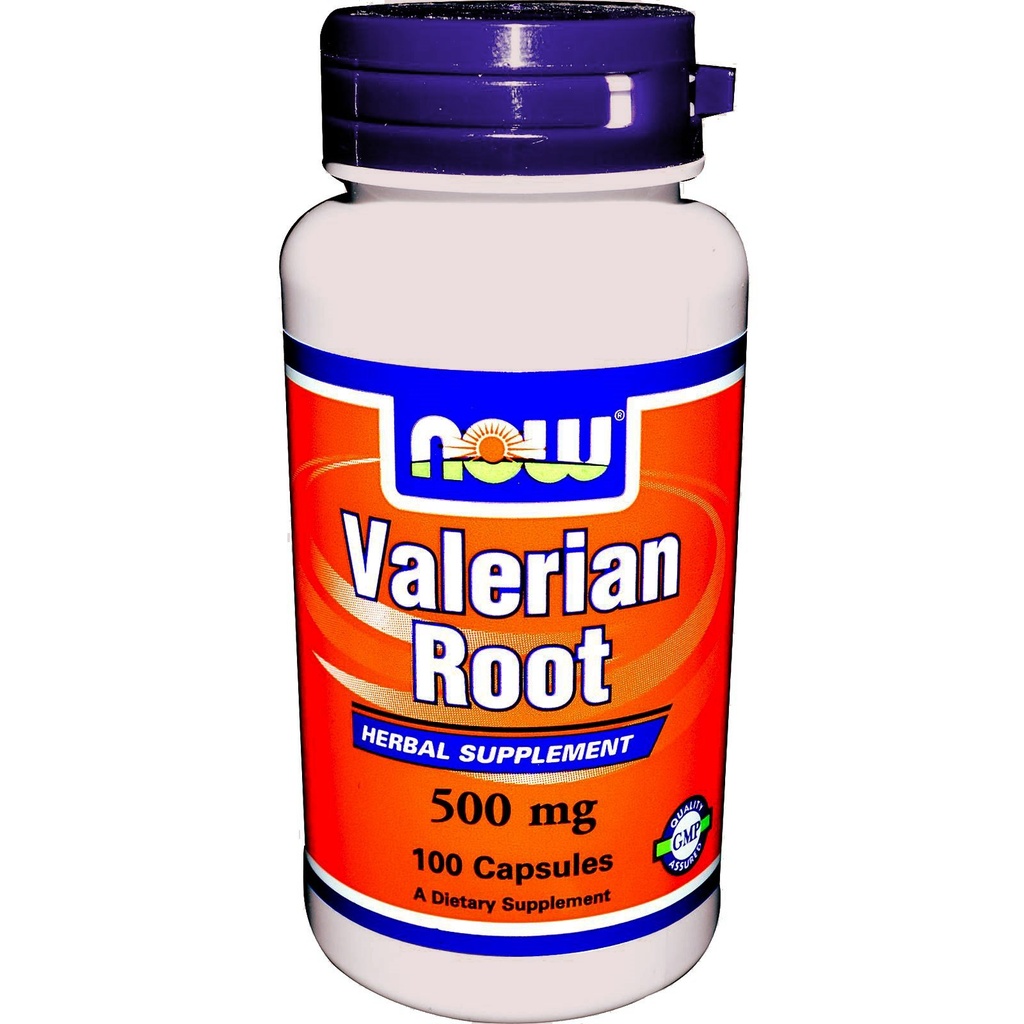 NOW Foods Valerian Root, 500 mg, 100 Caps (Pack of 2)