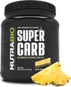 NutraBio Super Carb, Carbohydrate Powder with Cluster Dextrin & Electrolytes, Advanced Carb Supplement Powder for Workout Fuel, Performance, and Muscle Recovery, Cyclic Dextrin, Pineapple, 30 Sv