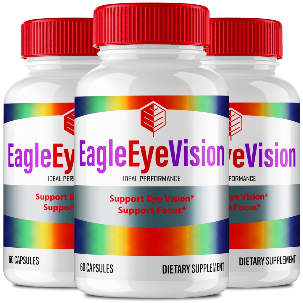 Eagle Eye Vision Eye Health Supplements Capsules, Official Eagle Eye Vision Vitamin Pills - Maximum Strength All Natural EagleEyeVision for Visual Wellness & Crystal Clear Vision Reviews (3 Pack)