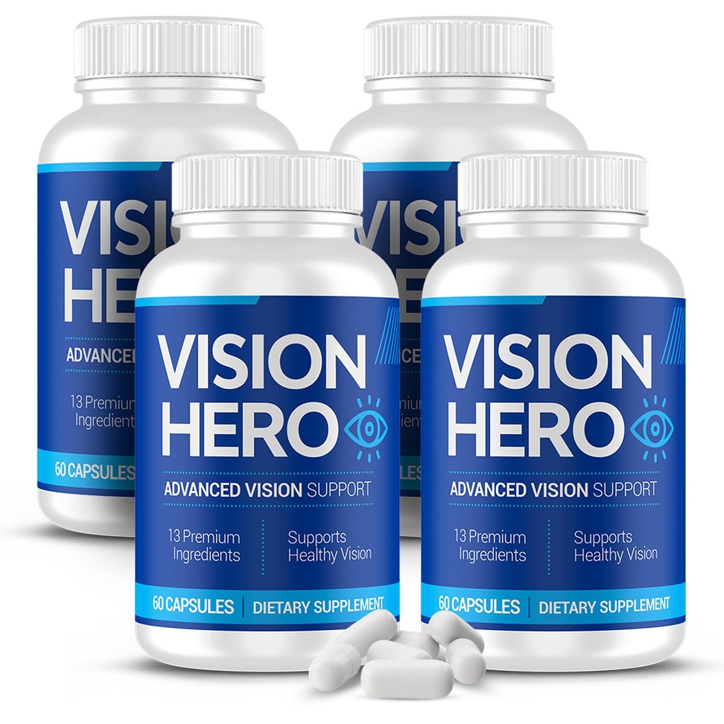 Advanced Vision Support, Eyes Supplements - 60 Capsules Eye Health Supplements for Adults (Pack of 4)