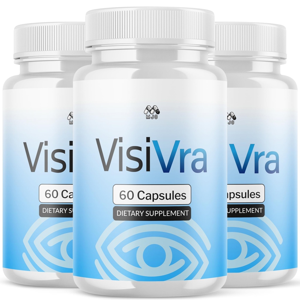 (3 Pack) Visivra Capsules, Official Visivra Vision Pills Supplement with All Natural Ingredients, Advanced Eye Health Formula, Maximum Strength Vision Support Vitamin for Women and Men (180 Capsules)