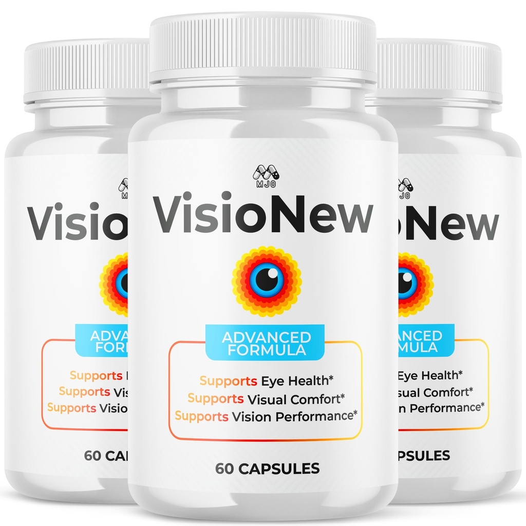 (3 Pack) VisioNew Capsules, Official VisioNew Vision Support Supplement with All Natural Ingredients, Advanced Formula Eye & Vision Health Vitamin Support Health and Wellness Naturally (180 Capsules)
