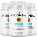 (3 Pack) VisioNew Capsules, Official VisioNew Vision Support Supplement with All Natural Ingredients, Advanced Formula Eye & Vision Health Vitamin Support Health and Wellness Naturally (180 Capsules)