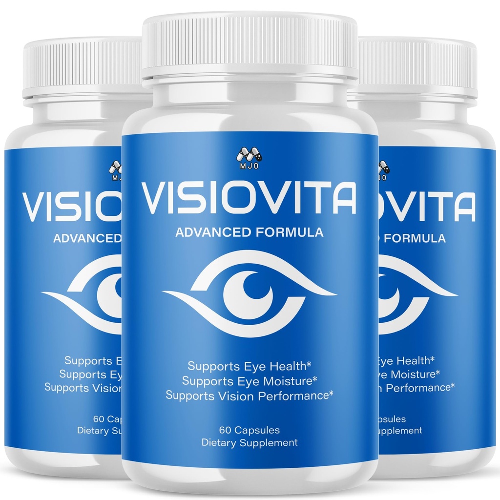 (3 Pack) Visiovita Capsules, Official Visiovita Vision Pills Supplement with All Natural Ingredients, Advanced Eye Health Formula, Max Strength Vision Support Vitamin for Women and Men (180 Capsules)