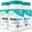 VisioWell Eye Support Supplement Capsules, 3 Pack (180 Capsules) | Vision Clarity & Eye Health Support, Screen Use & Daily Wellness, Easy-to-Swallow Pills, Non-Habit Forming