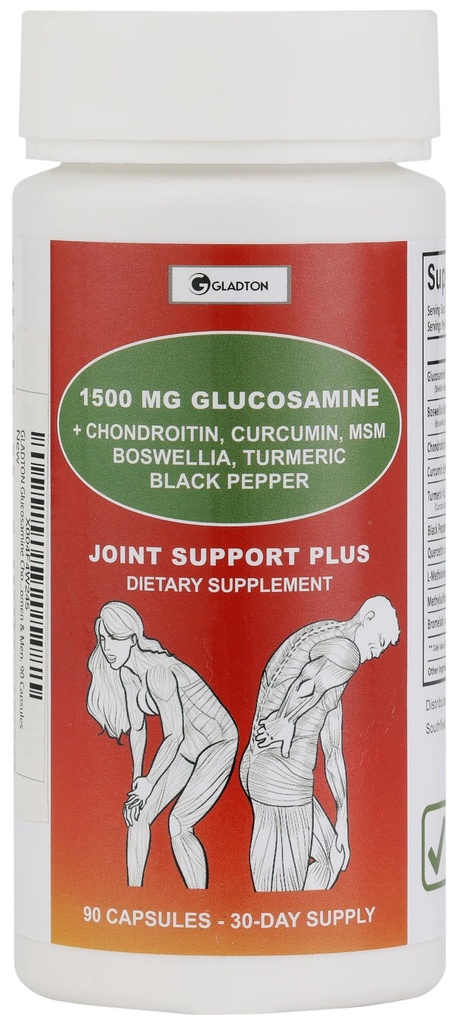 Glucosamine Chondroitin MSM Curcumin Turmeric Boswellia - Joint Support Supplement for Bone Back Knee Hand Flexibility, Mobility - Joint Health Supplement for Women & Men - 90 Capsules