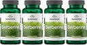 Swanson Berberine Supplement - 400 mg Each, 60 Capsules - Berberine HCl with Overall Wellness Support (4 Pack)