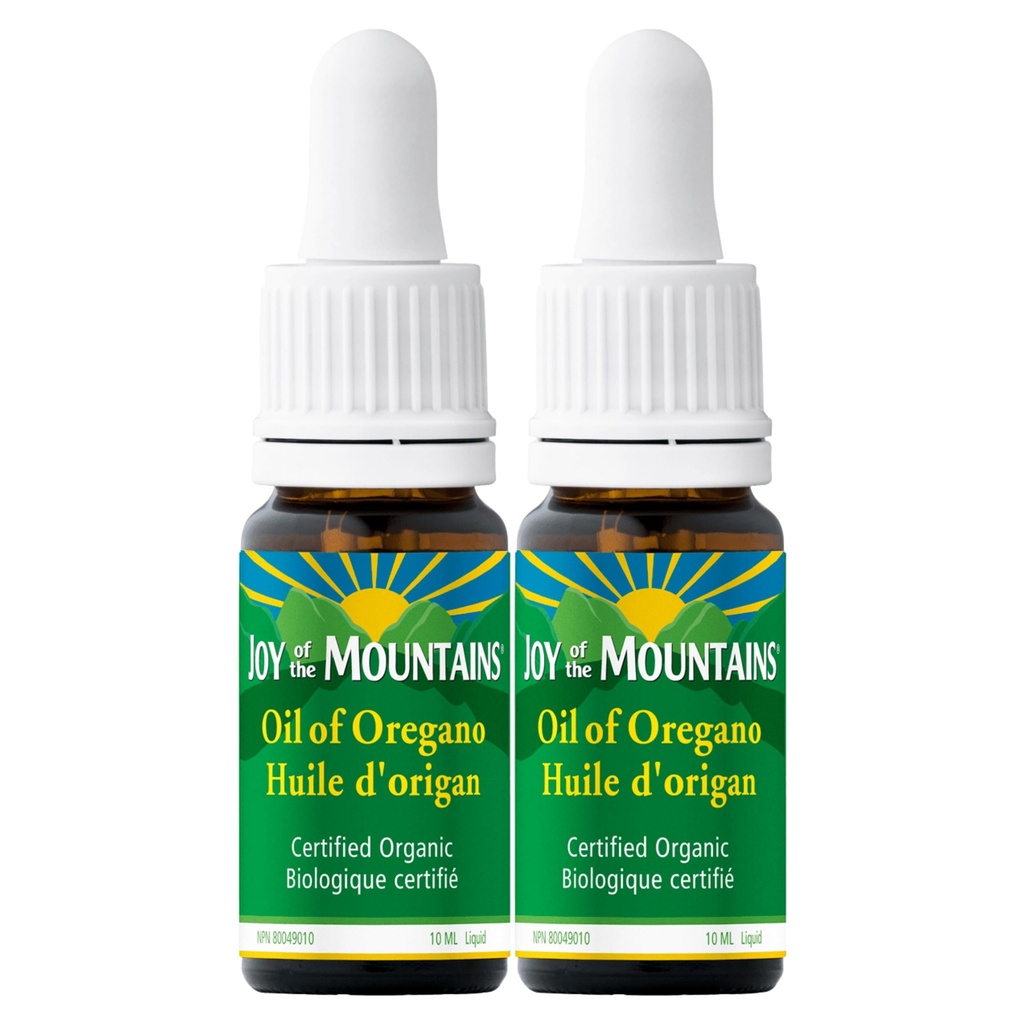 Oil of Oregano Liquid | Wild Mediterranean, Certified Organic Oregano | Blended in Organic Cold Pressed Extra Virgin Olive Oil | 0.33oz / 10mL (Pack of 2)