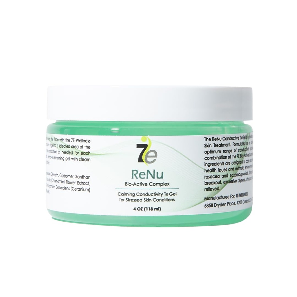 7eWellness Myolift ReNu Conductive Gel for Microcurrent, Renu Microcurrent Conductive Gel for Face Dry Skin(4oz / 118ml)