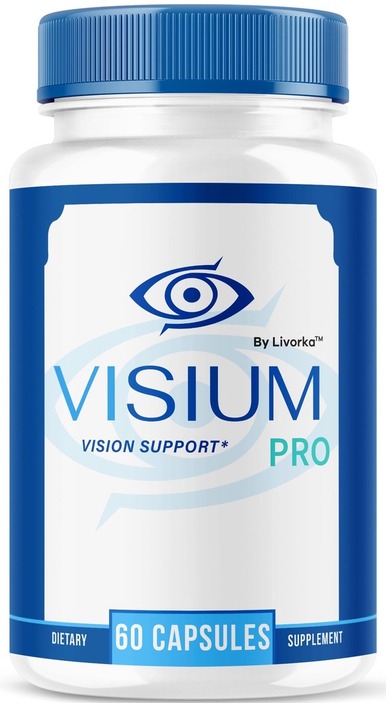 Visium Pro Vision Support - Official Health Supplement Capsules, Natural VisiumPro Vitamin Pills for Visual Health & Wellness, Visium Pro Reviews, 60 Capsules for 1 Month